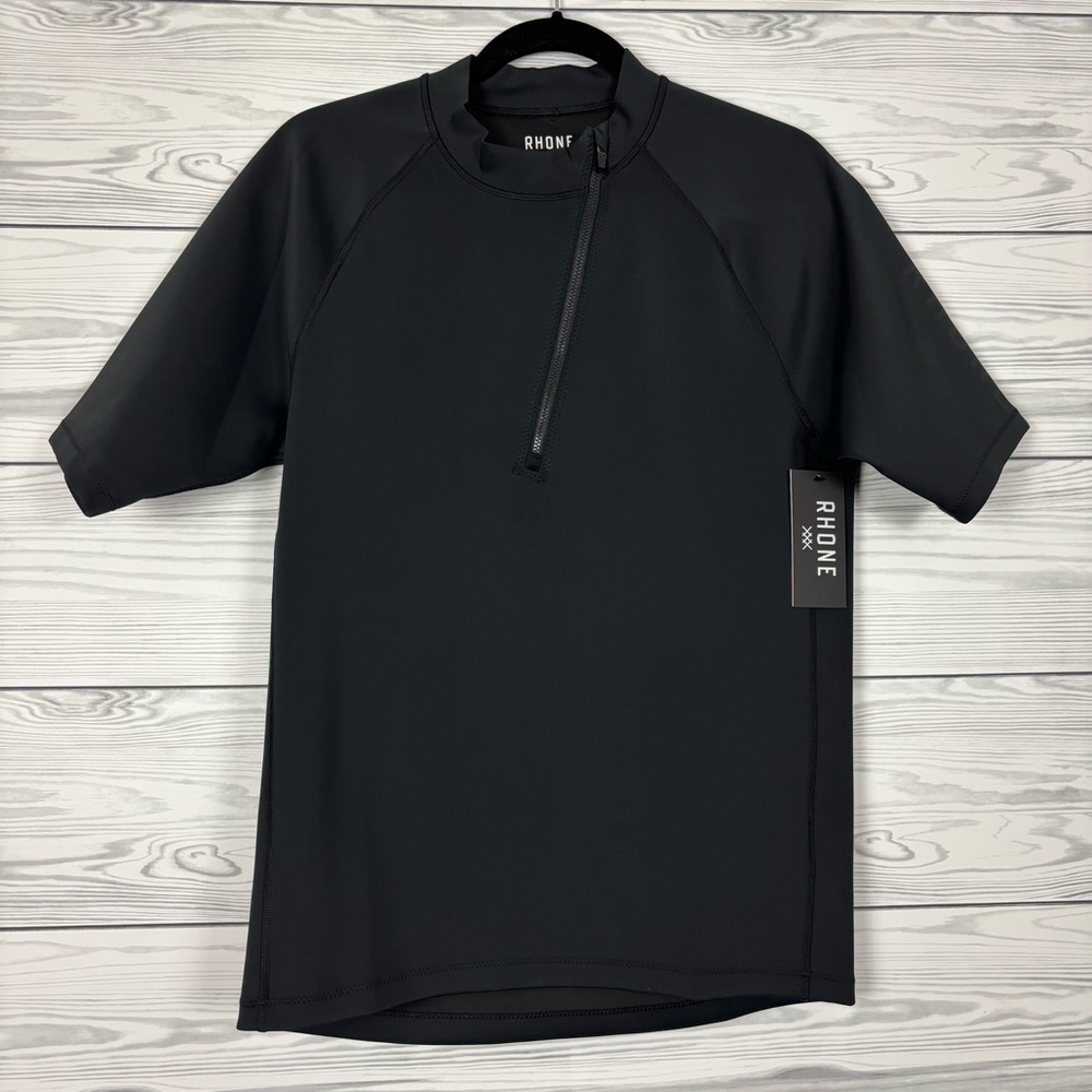 RHÔNE Men’s Black Freeride RashGuard NWT